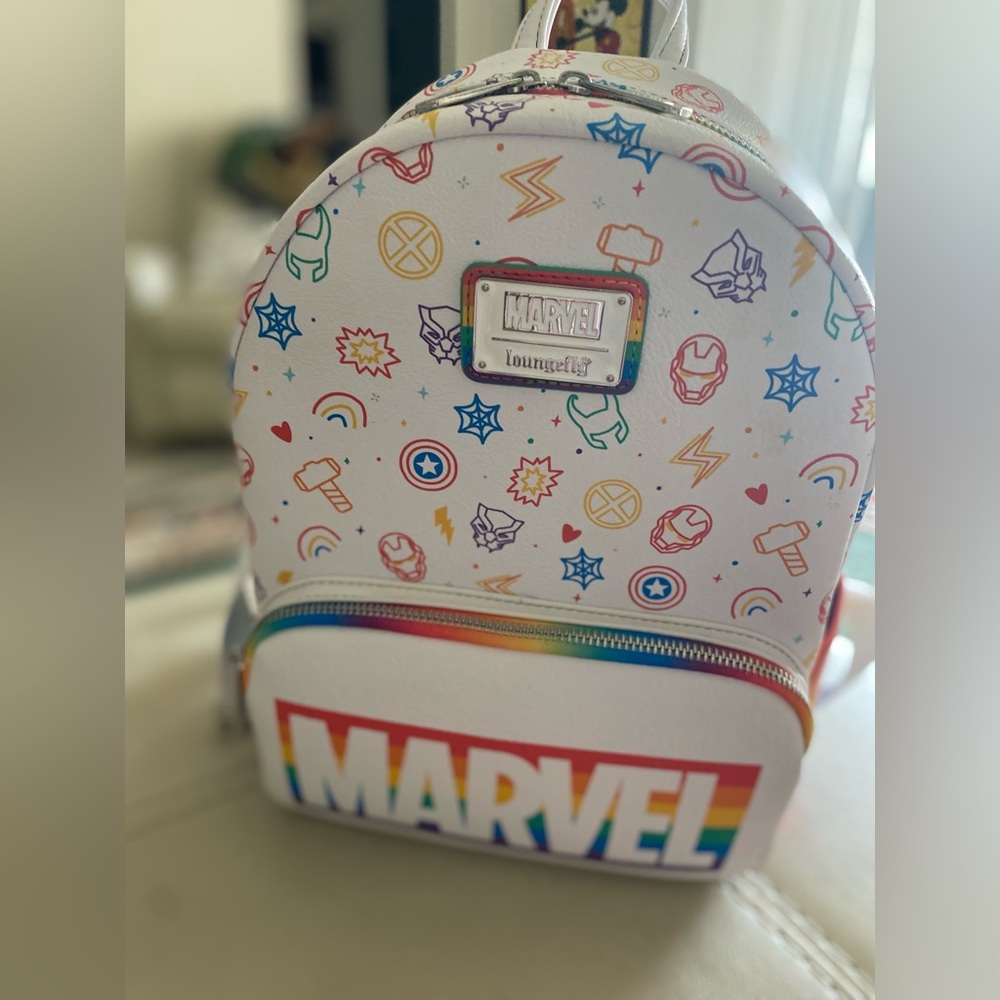 Disney’s Marvel Pride Loungefly backpack